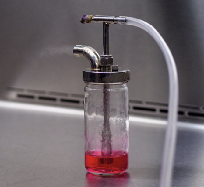 Colored sample media 